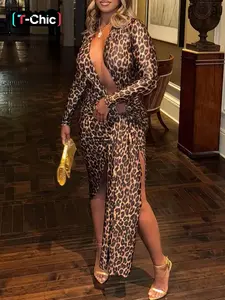 DOUCIU Bar Nightclub Party Dance Social Sexy Hot Beautiful Women'S Thin Bevel Design Printed Long Sleeve Elegant Formal Dress