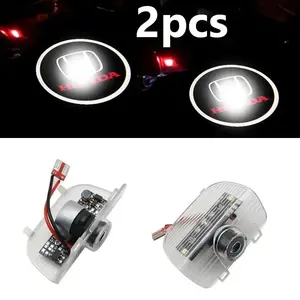 🚗✨2 PCS Door Projection Ambient Light Sticker ✅ Fit Honda CR-Z/Elysion Etc. ✅ 3W Welcome Projection Light ✅ No Rewire Perfect Fit ✅ Interior Refresh Essential～