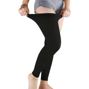 2PCS Compression Long Leg Knee Sleeves – UV Protection Knee Support Sleeves for Men Women, Anti-Slip Wide Cuff for Basketball Football Sports