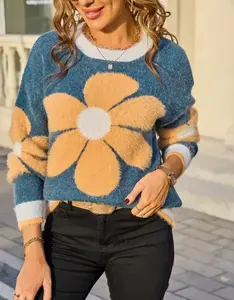 Floral Patterned Sweater