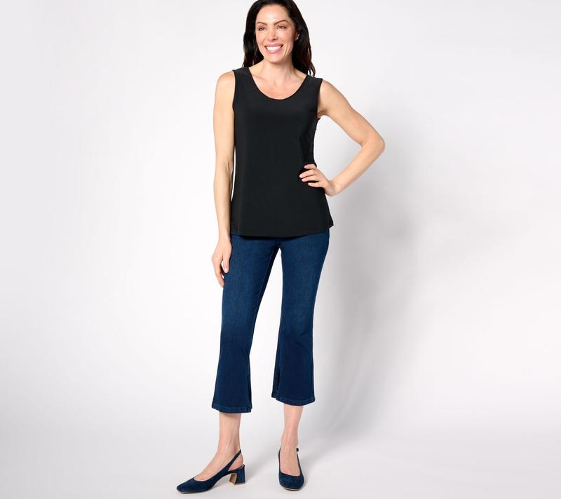 Belle by Kim Gravel Tall Flexibelle Kickity Split Cropped Jean