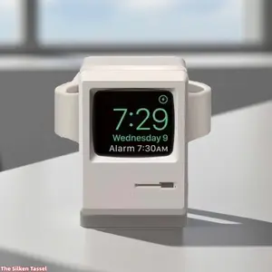 Silicone Non Slip Watch Charging Stand, Magnetic Wireless Charging Dock Holder Compatible With Apple Watch, Stable Anti Slip Charger Bracket For Home Office Desktop Daily Charging Use (No watch)