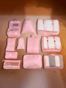 11-Piece Travel Organizer Set, Travel Bag Kit, Large Capacity Luggage Storage Bags, Packing Cubes, Zippered Clothing & Shoe Sorters, Ideal for Travel & Home Use