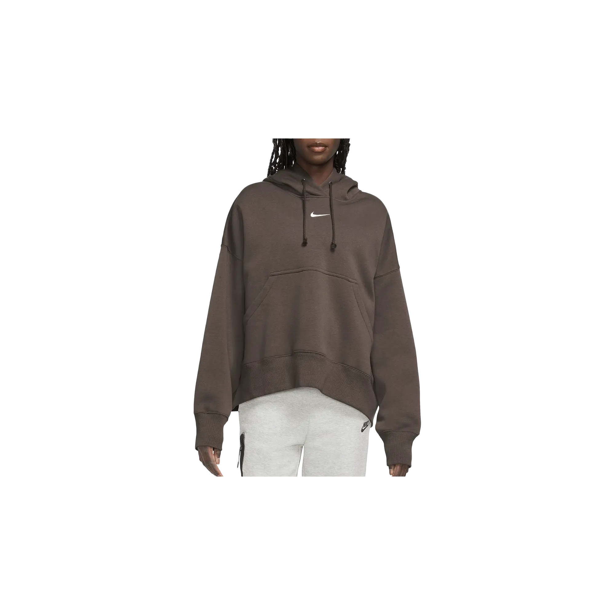 Sportswear Phoenix Fleece Over-oversized Pullover Hoodie WMNS "Baroque Brown / Sail" DQ5858 237