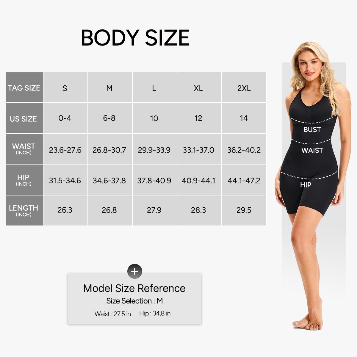 Nebility Women's Bodysuit Shapewear Full Body Stretchy Basic Jumpsuit Sleeveless Compression Fashionable Womenswear