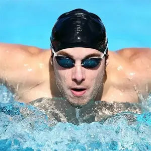 Waterproof silicone swim cap for both men and women, high elasticity and flexible ear protection swimming cap for adults, children, girls, boys and menRAIMENTRY