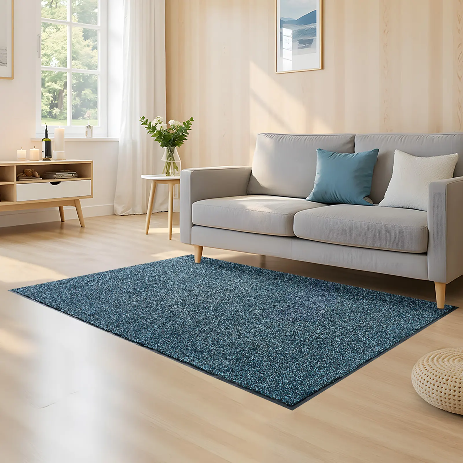 【SummerFinds】VEVOR Front Door Mat, 6x4 ft Commercial Heavy-Duty Washable Rug with PVC Backing, Indoor-Outdoor Home Decorative Soft Area Rug for Hallway, Garage, Home Decorative Rug