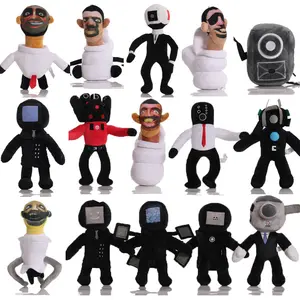 New Skibidi Toilet Plush Toy Funny Horror Game Character Soft Stuffed Doll Creative Prank Gift Home Decor