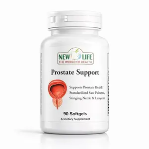 New Life Prostate Support Softgels - Saw Palmetto Extract & Pumpkin Seed Oil - 90 Count - Herbal Supplement Capsules for Men's Health