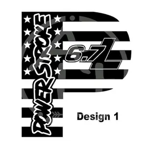 6.7 powerstroke decal 9"×8"
