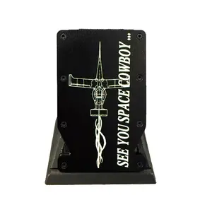 "The Notch" Space Cowboy Double Notched Anime Manga Series RFID Blocking Slim Metal Aluminum Wallet | Multiple Color Options | Gift For Him, Birthday Present