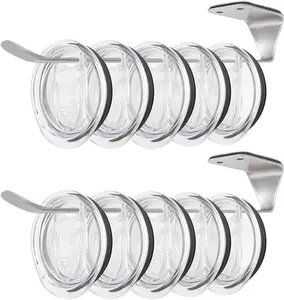 2 PCS Tumbler Lid Organizer Hooks | Space-Saving Cup Lid Holder for Kitchen Storage