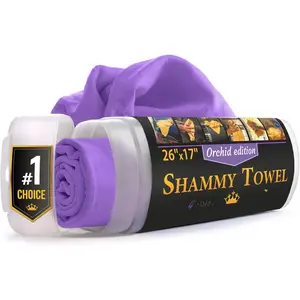 Shammy Cloth for  Drying - Super Absorbent  Chamois Towel - Scratch-Free  Drying Towel (26'x17')