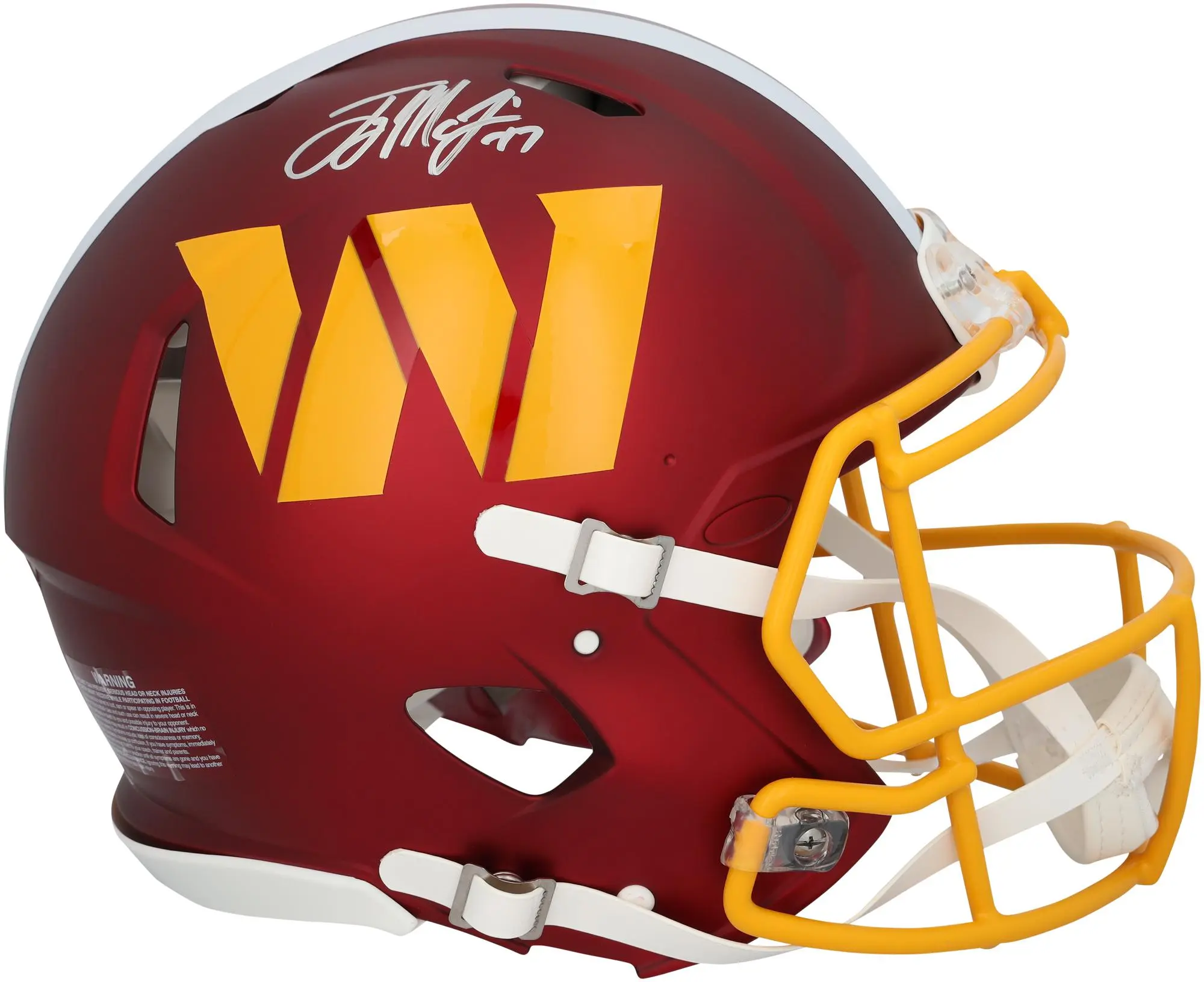Terry McLaurin Washington Commanders Autographed Riddell 2025 Alternate Speed Authentic Helmet - Fanatics Authentic Certified
