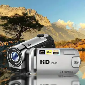Latest Portable Digital Camera, 6.1cm 180° Flip Screen Anti-Shake Dv Camcorder, Suitable for Students, Teens, Beginners, Cmos Sensor
