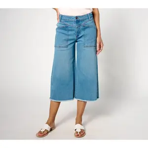 Denim & Co. Canyon Retreat Easy Stretch Gaucho with Patch Pockets