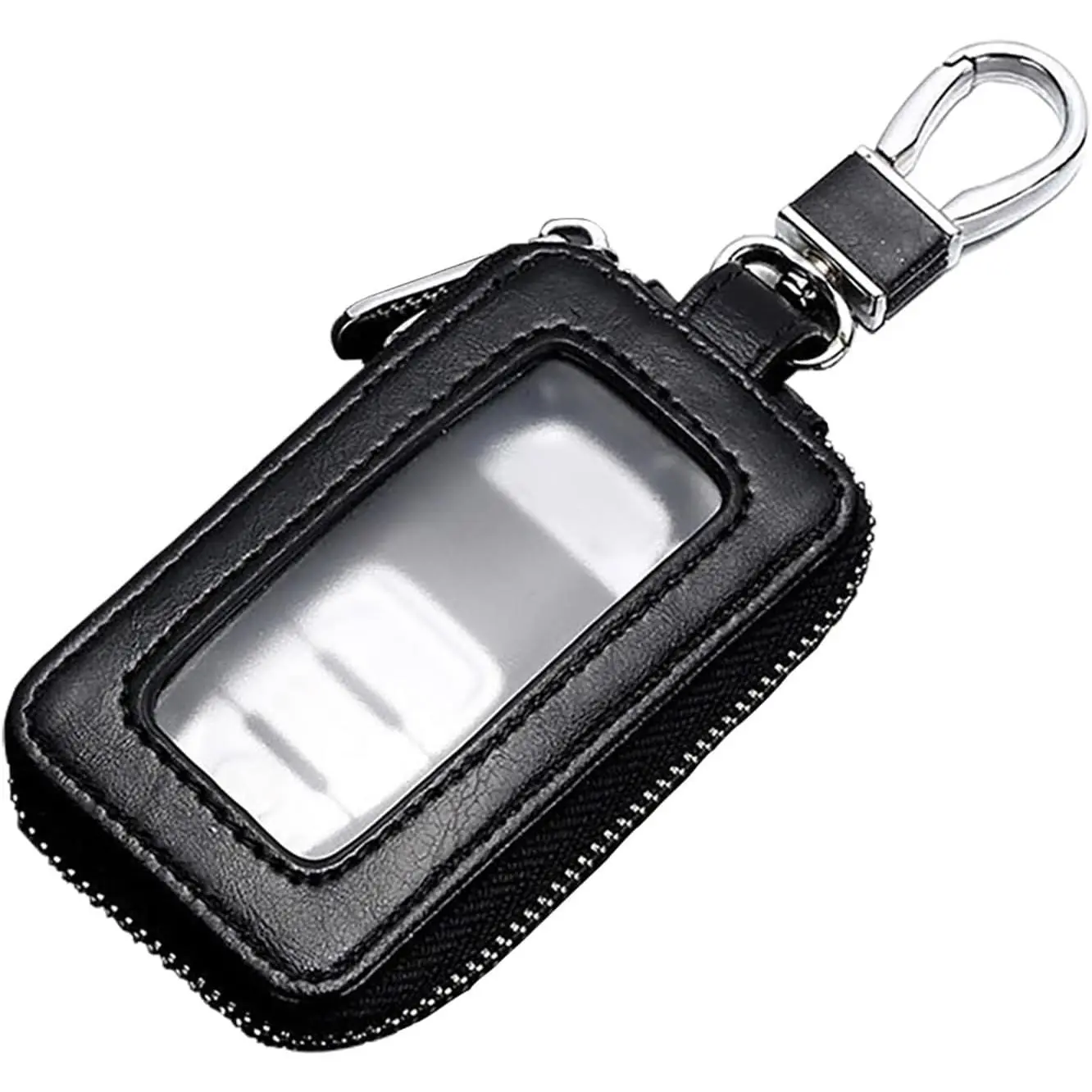 Premium Genuine Leather Car Key Holder, Universal Smart Key Fob Case, Remote Keychain Bag, Key Fob Protector