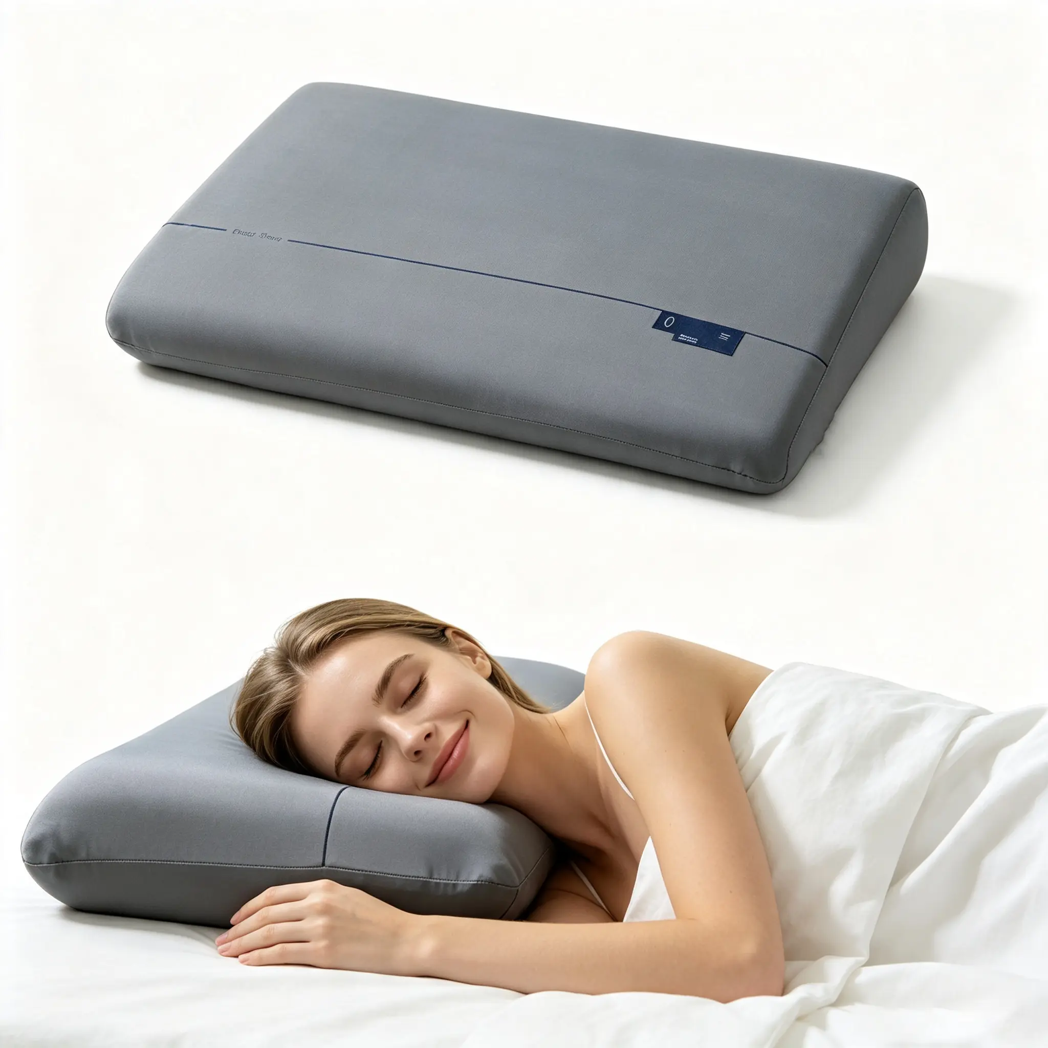 1PC Soft Support Pillow For Daily Comfortable Sleep,Balanced Firmness Pillow For Different Sleeping Positions,Contour Support Pillow For Side Sleep Comfort,sleep pillow