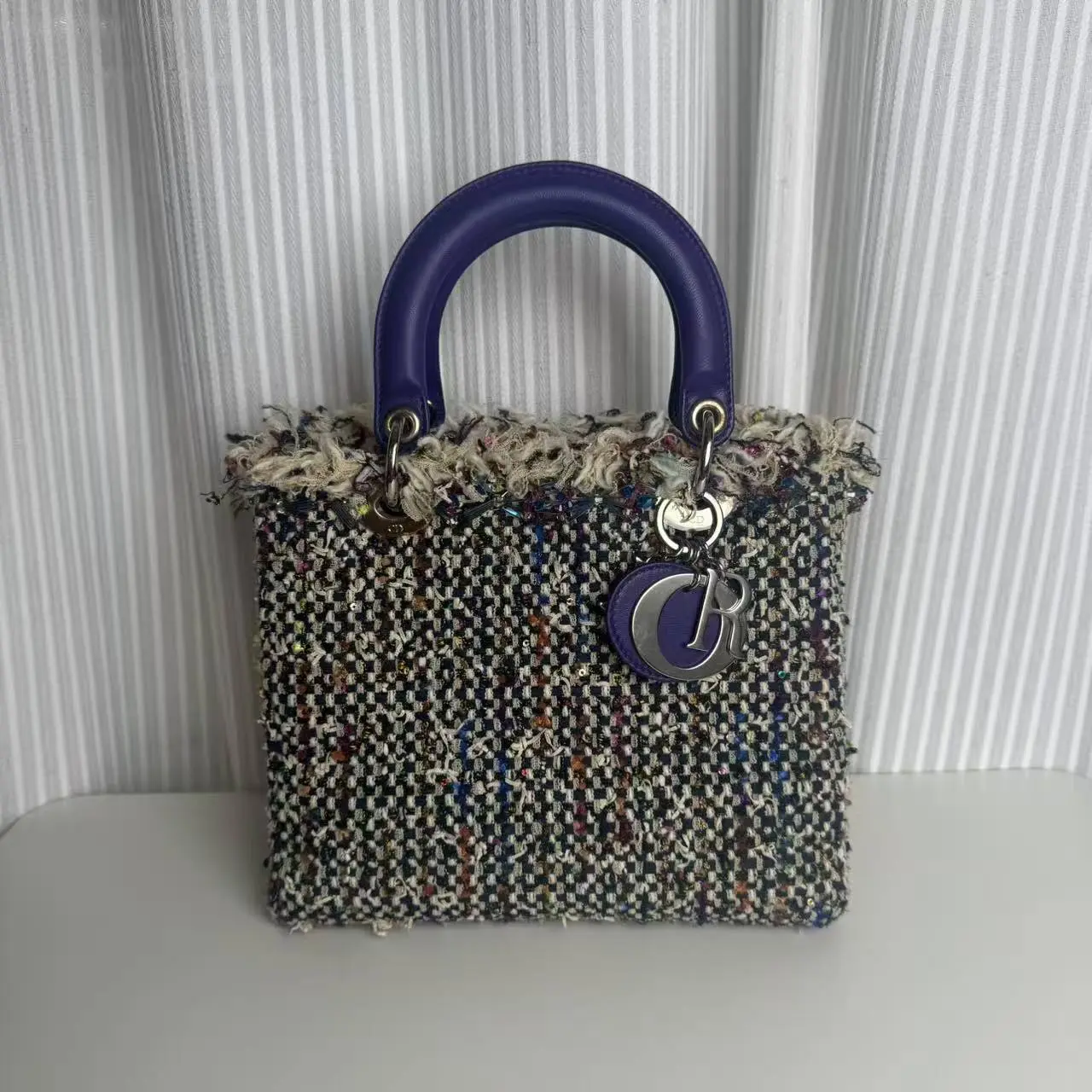 Pre-owned Dior wool tweed Crossbody Bags bag