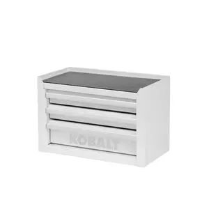 Kobalt Portable tool box 11.1-in W x 7.36-in H x 6.14-in D 3 -Drawer WhiteSteel Tool Box