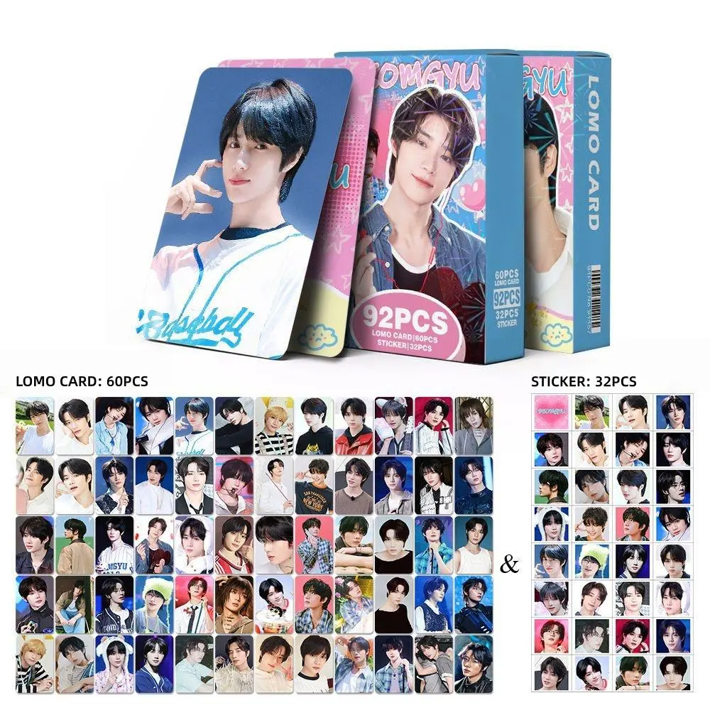 92Pcs/Set K-Pop Boy Group New Album TT SOOBIN YEONJUN BEOMGYU Lomo Cards Stickers HD Photo Cards for Fan Collectible Cards