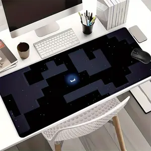 Pixel Game Themed Mouse Pad, Non-slip Rubber Base Mouse Pad with Stitched Edge, Office Desk Accessory, Perfect Gift for Gaming Enthusiasts, Desk Gadgets, Office Accessories