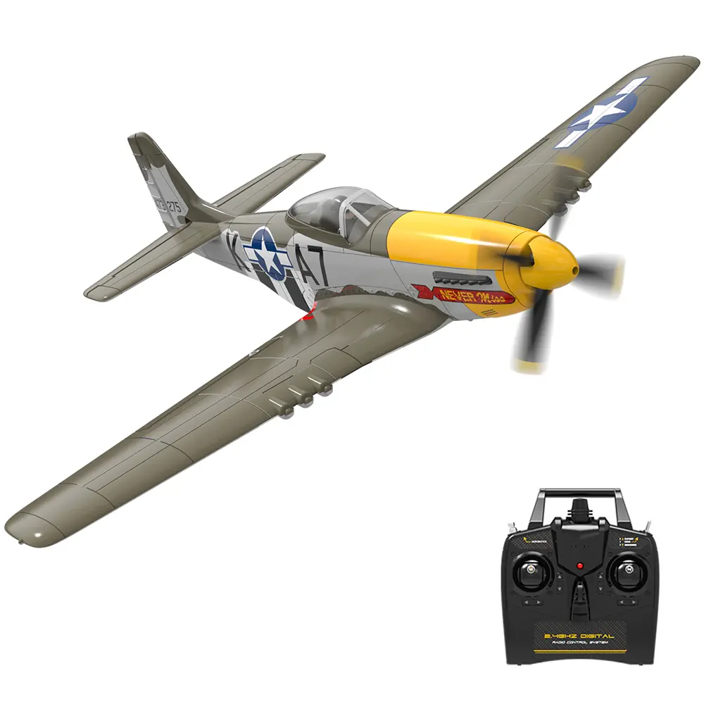 Volantex 76802R-RTF EPP Foam Remote Control Airplanes Model Plane - 4-Channel Aileron Stunt Mode, 500mm Wingspan, 33.6*34*12.7cm, 12+ Users, 1 x Charging Cable, 1 x Twin-Blade Propeller, Batteries Included, Ready-to-Fly Electric Learning Toy