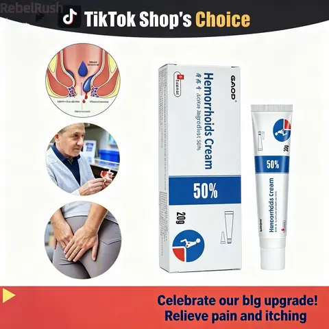 Hemorrhoid Relief Cream Fast Itch Pain for Men Women - Natural Herbal Extracts Ointment for Fast-Acting Itch, Pain & Discomfort Relief, Soothing Mild Skin-Friendly Formula, Portable 50% Active Ingredient Body Care Solution