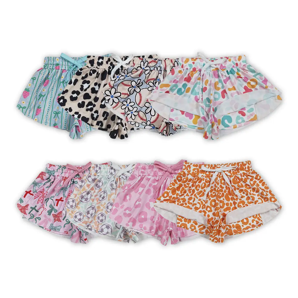 SS0592-Colorful Leopard Print Girls' Shorts for Summer | Ultimate Comfort Meets Trendy Style Kids Girls
