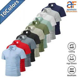 Trendy Men's Multi-Color Short Sleeve Polo Shirt, Collared Button Down Casual Tops, Fashion Streetwear Summer Apparel for Daily Street Style, Work and Casual Outings