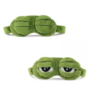 3D Frog Sleep Mask, Soft Cartoon Eyeshade for Men and Women, Portable Blindfold for Travel, Napping, and Winter Home Relaxation