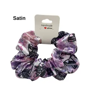 Purple Moth Pattern: Hairbands & Scrunchies - Versatile Accessories for Secure Hair Fit, Custom Patterns, and Everyday Use