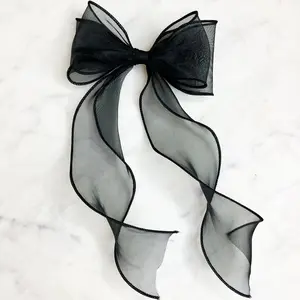 Lovely Chiffon Double Bow Barrette