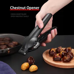 1pcs Stainless Steel Chestnut Clipper Tool, Almond Opener, Australian Nut Knife, Walnut Bottle Opener, Metal Nut Cracker, Multi-Function Nut Pliers, Kitchen Utensils Gadgets