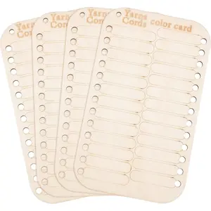 PH PandaHall 4pcs Embroidery Floss Organizer Wooden Stitch Thread Holder 26 Positions Thread Organizer Double Sided Thread Sorter for DIY Sewing Supplies Needlework Thread Organization Crafts