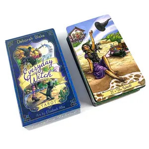 78 Daily Witch Tarot Cards, Easter Valentine Halloween Christmas Gift, Ideal for Party Games and Vision Board, Fun Table Card Game