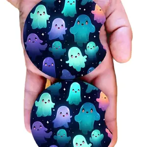Cute Ghost Car Coaster