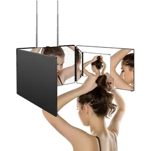 180° Rotatable Mirror, Portable 3-sided Folding Mirror, Trifold Mirror, Multifunctional Mirror for Self Hair, Shaving, Makeup, Travel Mirror, Decor