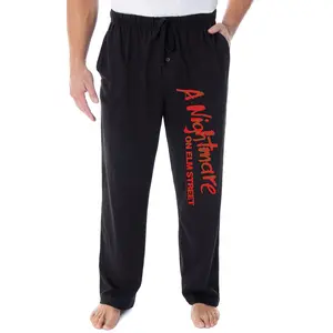 A Nightmare On Elm Street Men's Classic Logo Loungewear Bottoms Pajama Pants