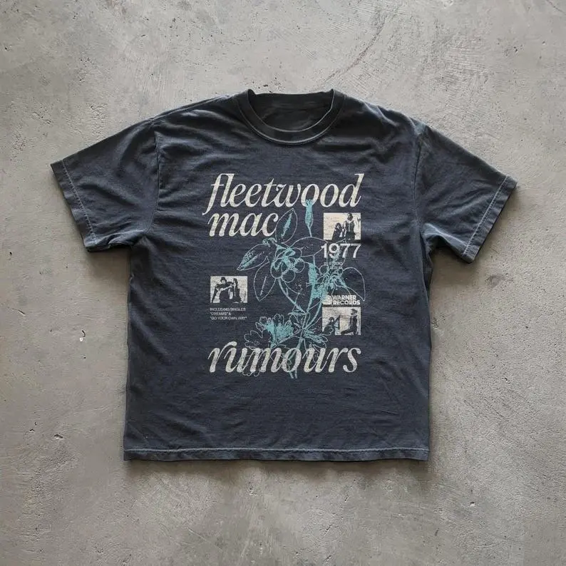[SALE UP TO 40% ] Vintage Fleetwood Mac Rumours T-Shirt - Music Tee