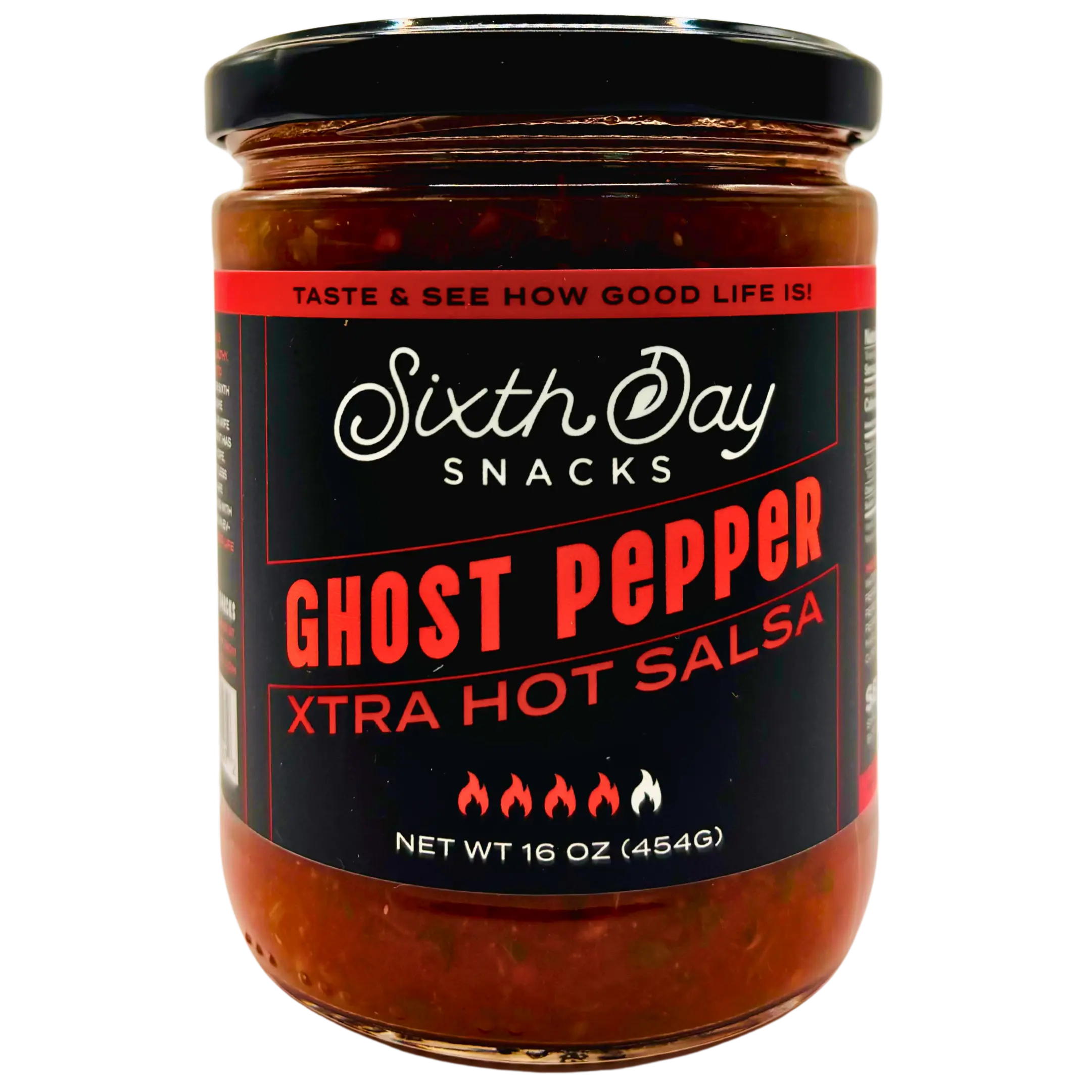 Sixth Day Snacks Ghost Pepper Xtra Hot Salsa (16 oz.)