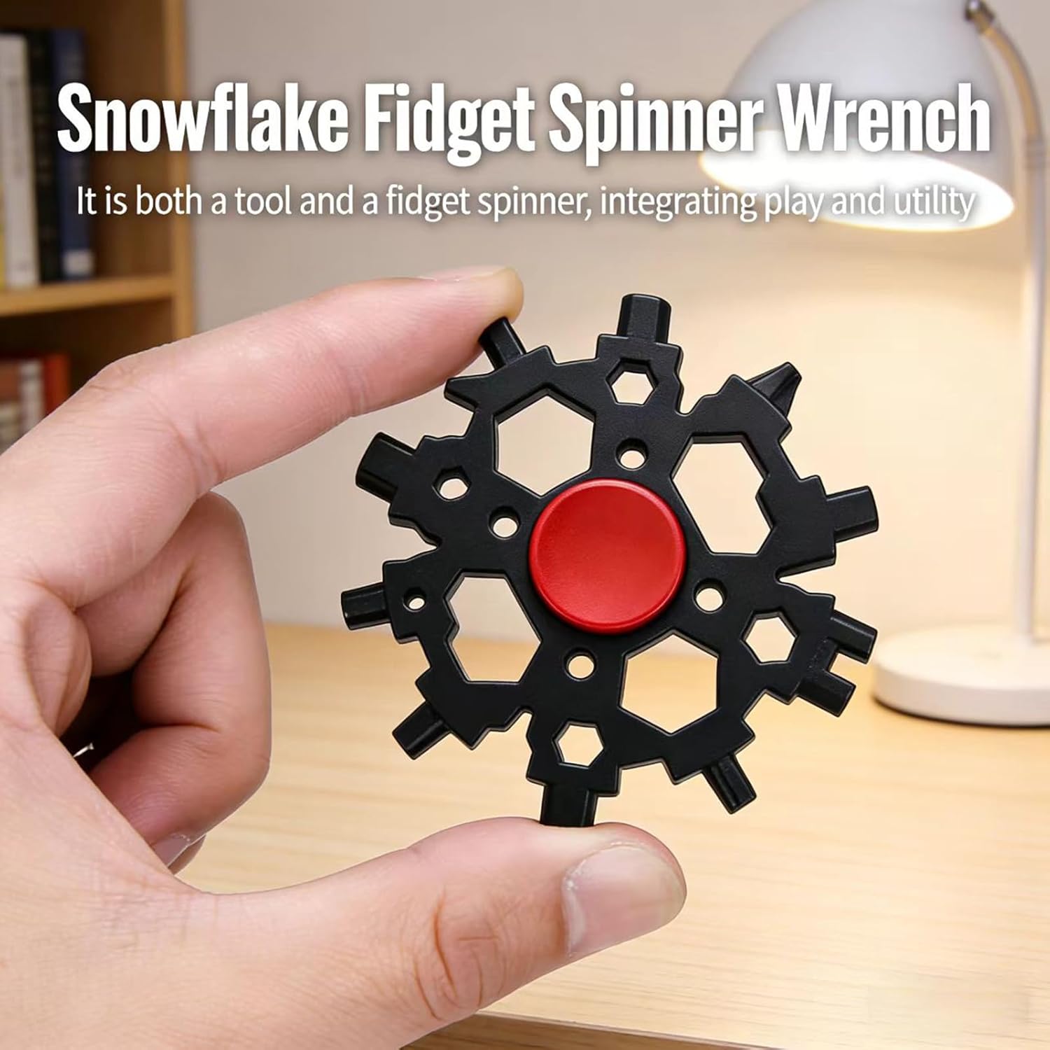 23-in-1 Snowflake Fingertip Spinner Wrench - Multifunctional Car & Bicycle Repair Screwdriver, Portable Pocket Tool Gadget