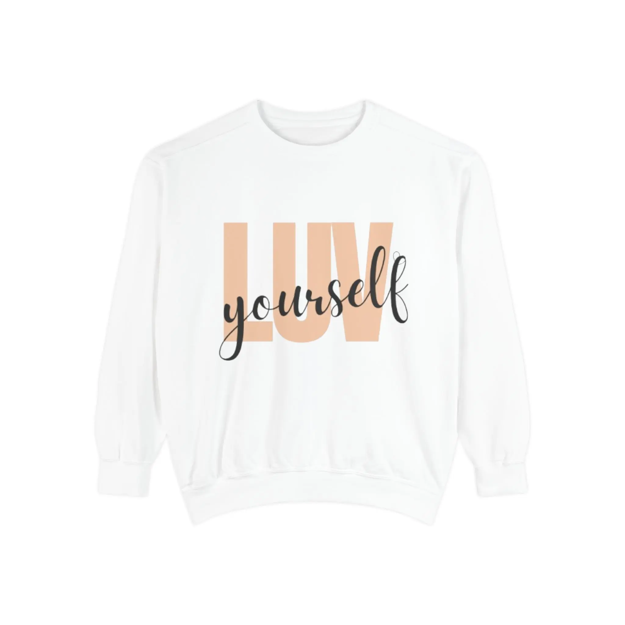 LUV Yourself Sweatshirt - Cozy Unisex Fashion, Gift for Friends, Self-Love Apparel, Casual Comfort, Inspirational Clothing