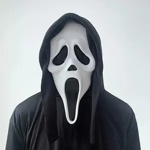 Scream Ghost Face Mask Official Movie Horror Mask for Halloween Cosplay & Costumes Scary Adult Killer Mask Prop