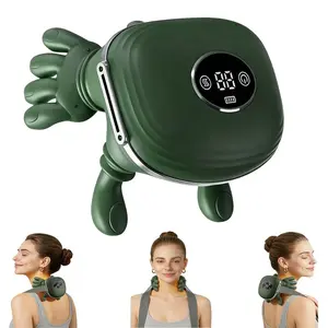 Wireless Portable Neck Massager with Fingers, 4D Kneading Massage, Deep Tissue Relief, Ideal for Home & Office, USB Rechargeable