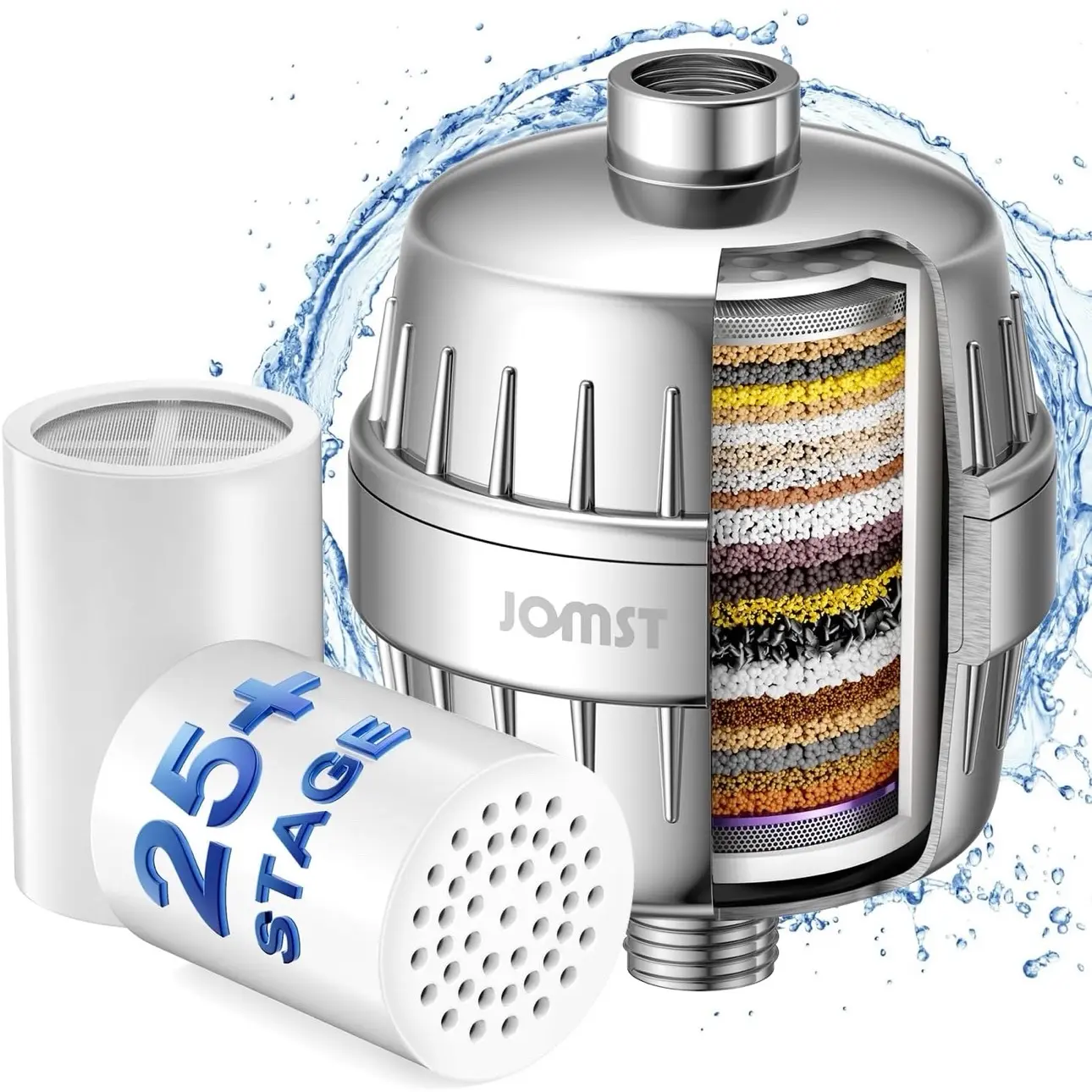 25 STAGE Shower Filter hasa high flow output