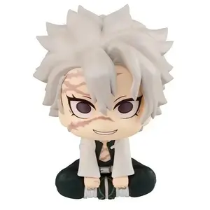 Demon Slayer Kimetsu no Yaiba Chibi Figure Mitsuri Kanroji Sanemi Shinazugawa Anime Collectible Desktop Decoration Toy Gift