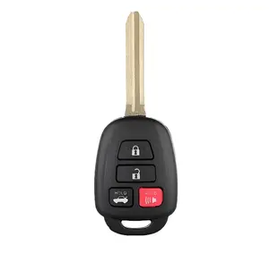 4-Button Remote Head Key Shell Compatible with Toyota Corolla, Camry, RAV4 2012–2015