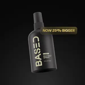 BASED Sea Salt Spray | Instant Volume & Texture | Infused with Kelp Extract & Vitamin B5 | Simple, Effective, BASED. BASED Sea Salt Spray | Instant Volume & Texture | Infused with Kelp Extract & Vitamin B5 | Simple, Effective, BASED.