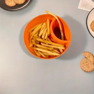 1 pieces of non fragile potato chip bowls, potato chip bowls, snack bowls, fruit bowl, salad serving bowls, dipping sauce bowls, seasoning jars, potato chip plates, kitchen utensils, kitchen accessories, Tableware